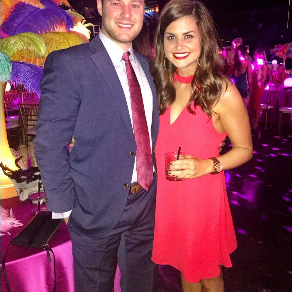 Amanda Uprichard - Red Cocktail Dress Size Small